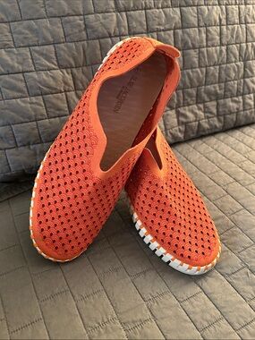 Ilse Jacobsen Orange Slip-On Women’s Flats